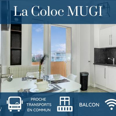HOMEY LA COLOC MUGI - Colocation haut de gamme - Chambres privées - Balcon - Wifi et Netflix - Proche transports commun (15 Rue de l'Île de France 74100 Annemasse)
