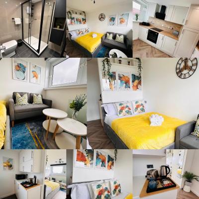 Private Room in Modern Shared Apartment, Each with Kitchenette, Central Birmingham (63 Clydesdale Tower B1 1UQ Birmingham)