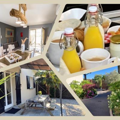 Hôtel particulier-Les cottages du Bassin d'Arcachon - Nuitée-Court séjour- Petit-déjeuner sur demande (18, Allée du Clos de Cantaranne 33470 Gujan-Mestras)